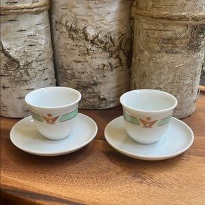 MCM Porcelain Demitasse Espresso Set LaGardo Tackett for Schmid Made in Japan